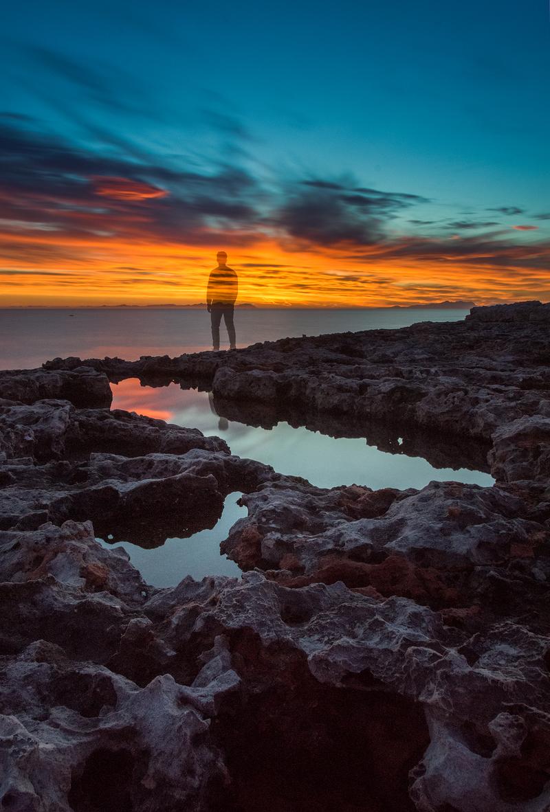Afterimage at Sunset